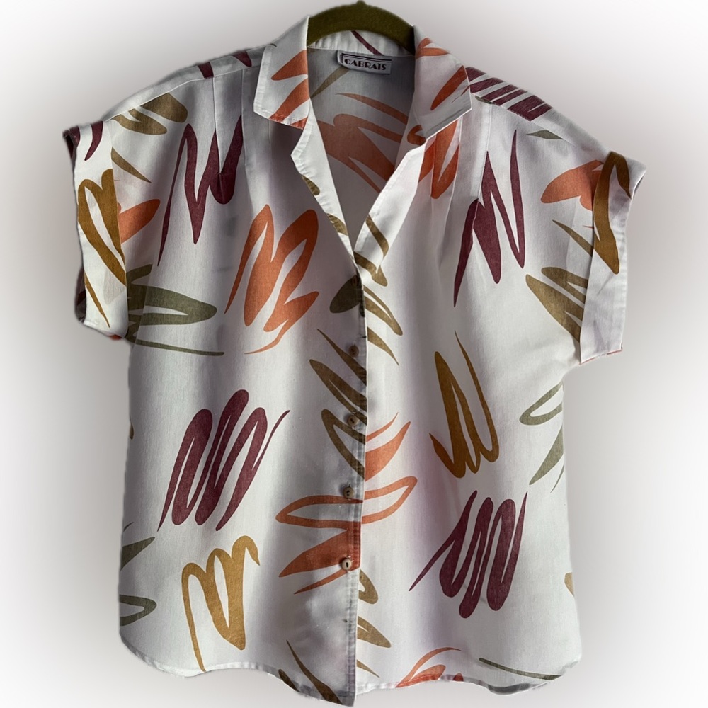 Women's Multicolor Abstract Print Top